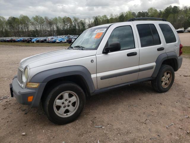 1J8GL48K75W514749 - 2005 JEEP LIBERTY SPORT SILVER photo 1