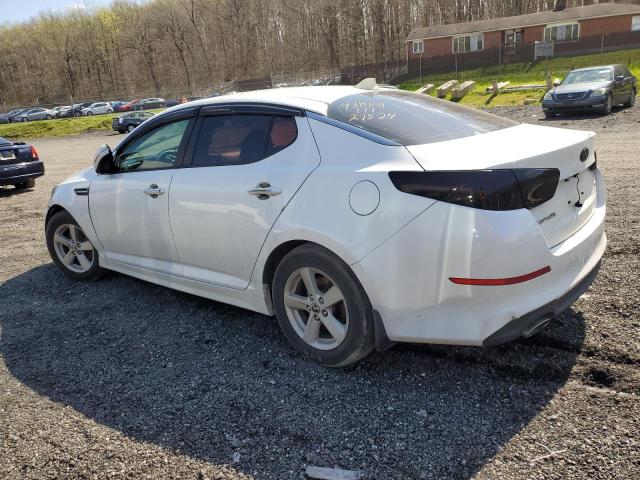 KNAGM4A70F5560065 - 2015 KIA OPTIMA LX WHITE photo 2