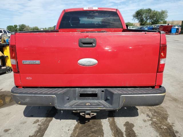 1FTRF12286NA36167 - 2006 FORD F150 RED photo 6