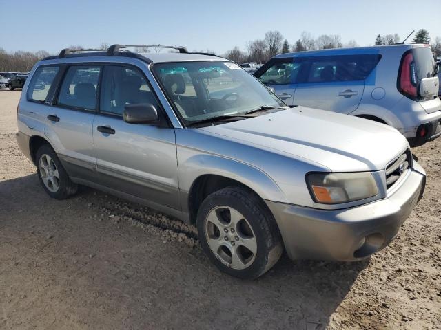 JF1SG65664H713793 - 2004 SUBARU FORESTER 2.5XS SILVER photo 4