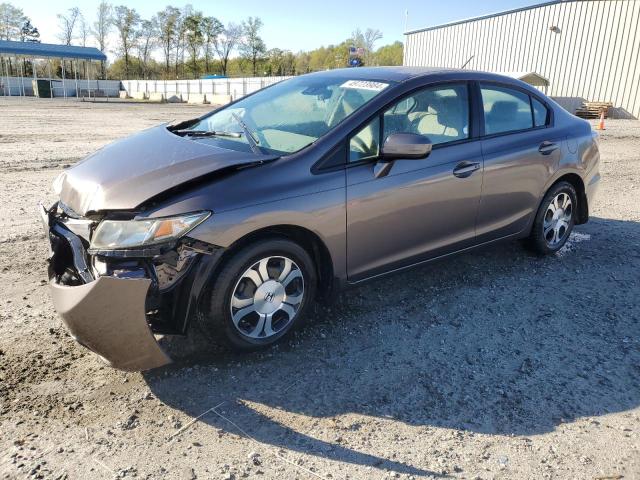 19XFB4F24EE000764 - 2014 HONDA CIVIC HYBRID GRAY photo 1