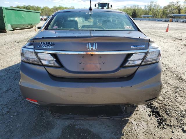 19XFB4F24EE000764 - 2014 HONDA CIVIC HYBRID GRAY photo 6