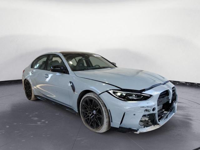 WBS33AY0XPFN84082 - 2023 BMW M3 COMPETITION ნაცრისფერი ფოტო 4