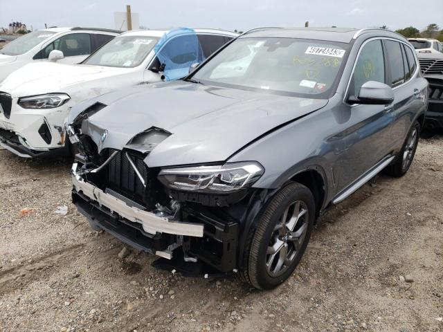 5UX53DP02P9R75288 - 2023 BMW X3 XDRIVE30I GRAY photo 1