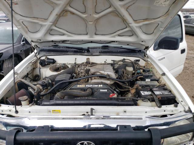 5TEWN72N61Z725875 - 2001 TOYOTA TACOMA XTRACAB WHITE photo 11