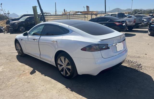 5YJSA1E47MF427870 - 2021 TESLA MODEL S Սպիտակ լուսանկար 3