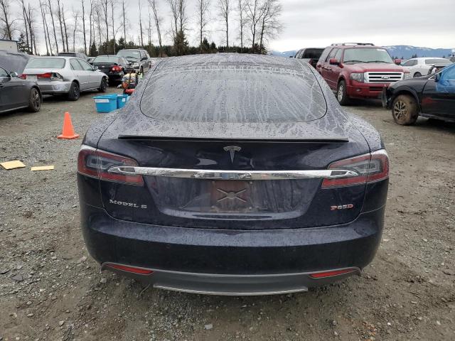 5YJSA1H29EFP62480 - 2014 TESLA MODEL S ლურჯი ფოტო 6