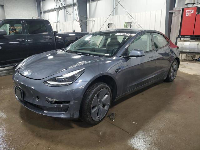 5YJ3E1EB7NF185946 - 2022 TESLA MODEL 3 أزرق صورة 1