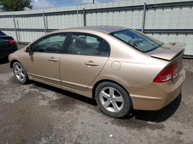 1HGFA16838L105833 - 2008 HONDA CIVIC EX BEIGE photo 2