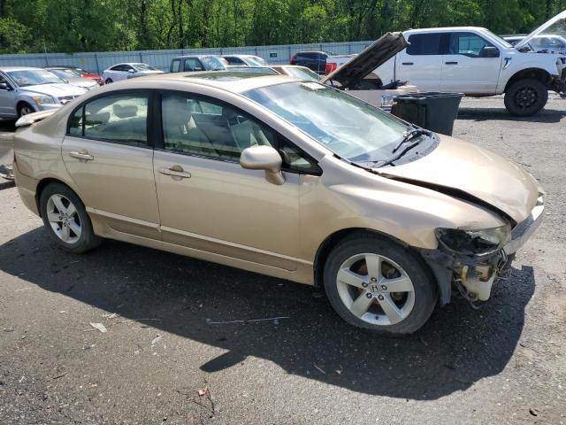 1HGFA16838L105833 - 2008 HONDA CIVIC EX BEIGE photo 4