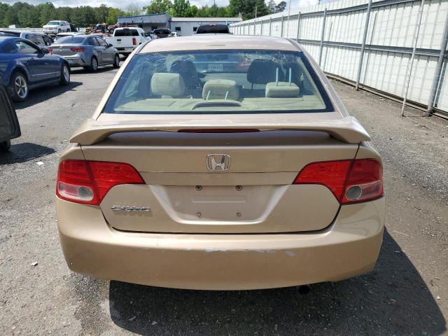 1HGFA16838L105833 - 2008 HONDA CIVIC EX BEIGE photo 6