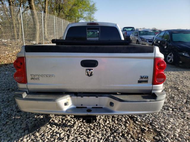 1D7HW42P47S129432 - 2007 DODGE DAKOTA SLT SILVER photo 6