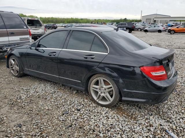 WDDGF4HB3EG234177 - 2014 MERCEDES-BENZ C 250 BLACK photo 2