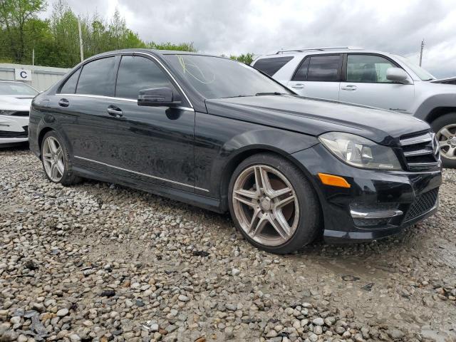 WDDGF4HB3EG234177 - 2014 MERCEDES-BENZ C 250 BLACK photo 4