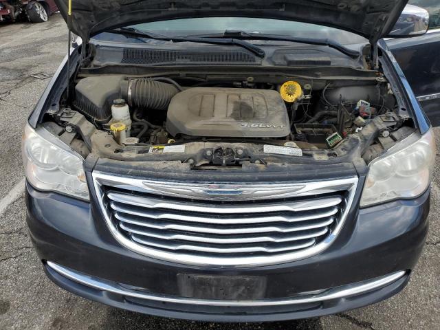 2C4RC1CG4DR805881 - 2013 CHRYSLER TOWN & COU TOURING L BLUE photo 12