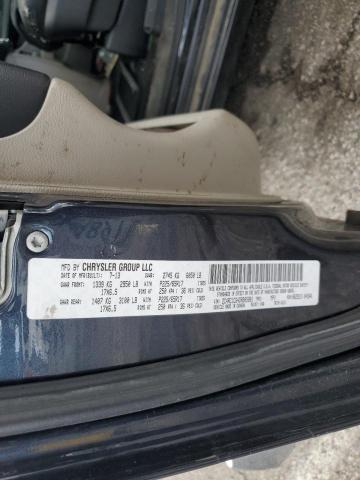 2C4RC1CG4DR805881 - 2013 CHRYSLER TOWN & COU TOURING L BLUE photo 13