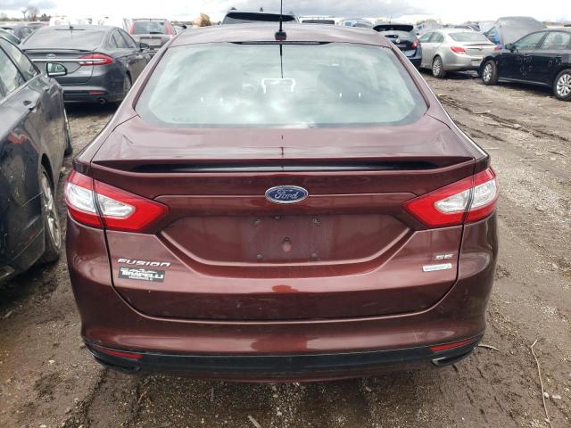 3FA6P0H95FR149804 - 2015 FORD FUSION SE BURGUNDY photo 6