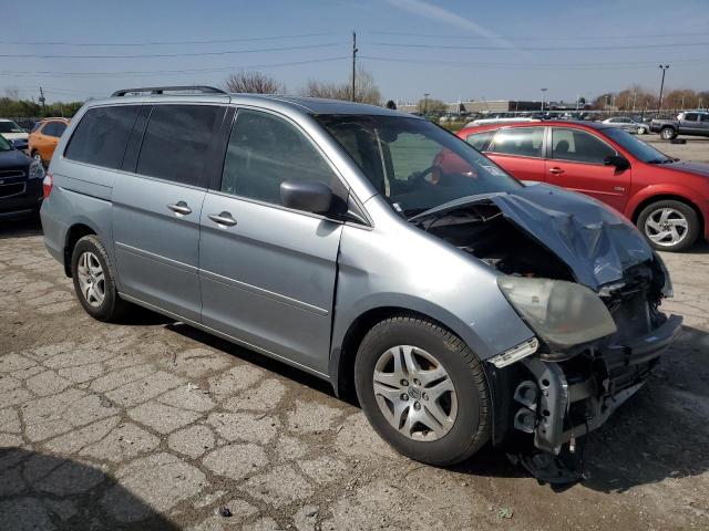 5FNRL38827B075160 - 2007 HONDA ODYSSEY TOURING BLUE photo 4