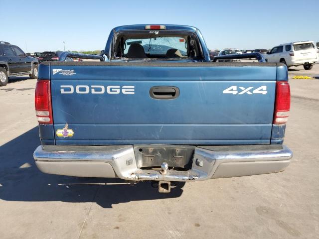 1B7GG42N22S715878 - 2002 DODGE DAKOTA SLT BLUE photo 6