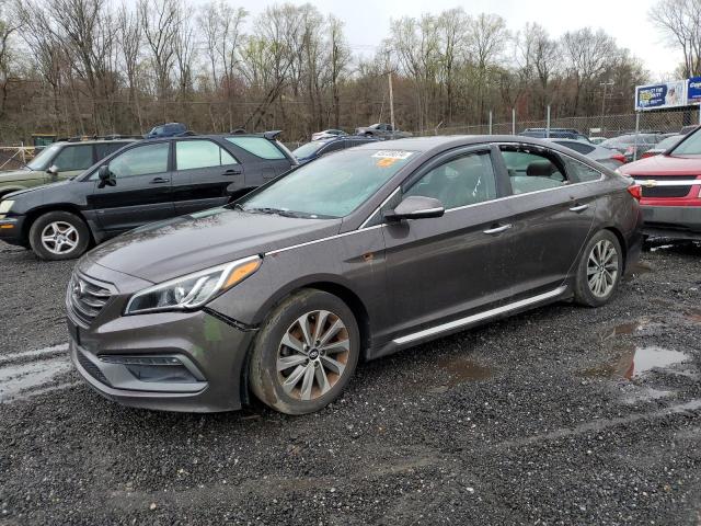 5NPE34AF6GH435299 - 2016 HYUNDAI SONATA SPORT BROWN photo 1