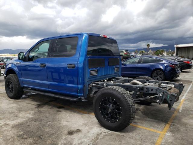 1FTEW1CP8JKC25730 - 2018 FORD F150 SUPERCREW BLUE photo 2