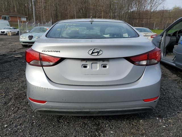 KMHDH4AE1GU487994 - 2016 HYUNDAI ELANTRA SE SILVER photo 6