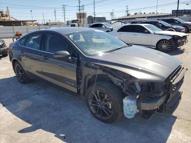 3FA6P0LU5JR274614 - 2018 FORD FUSION SE HYBRID GRAY photo 4