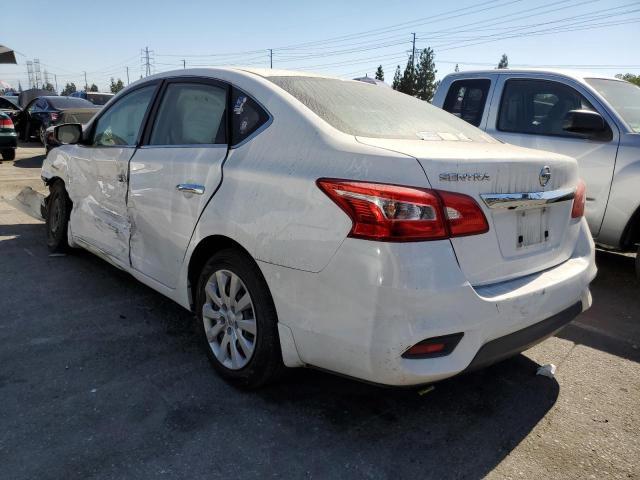 3N1AB7AP6KY329929 - 2019 NISSAN SENTRA S WHITE photo 2