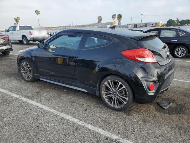 KMHTC6AE6GU295377 - 2016 HYUNDAI VELOSTER TURBO BLACK photo 2