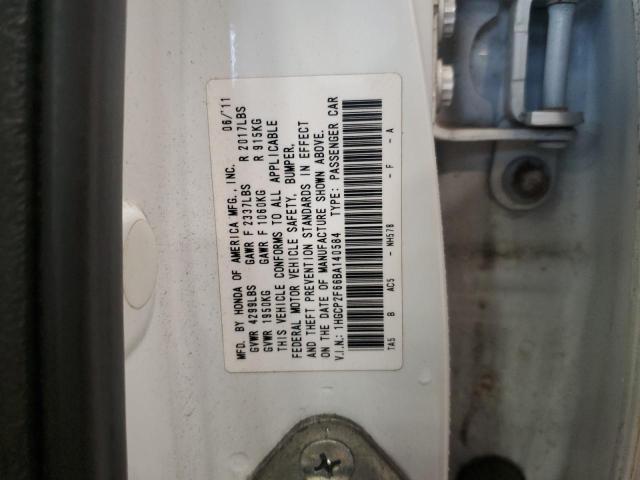 1HGCP2F66BA140584 - 2011 HONDA ACCORD SE WHITE photo 13