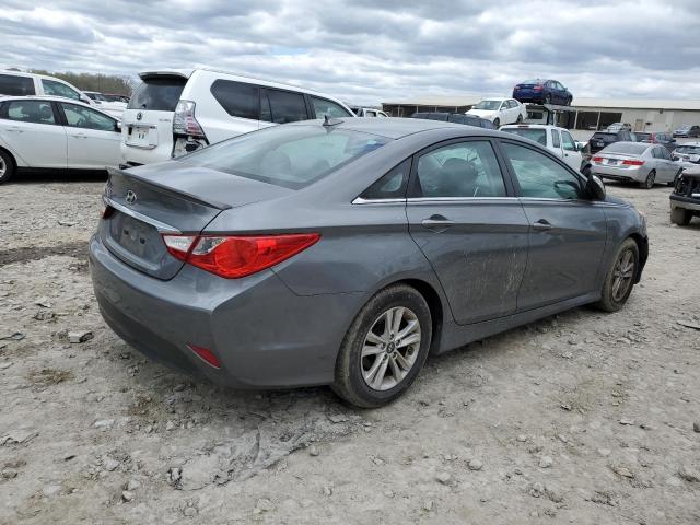 5NPEB4AC8EH940332 - 2014 HYUNDAI SONATA GLS GRAY photo 3