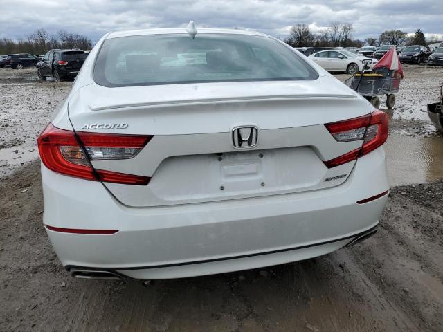 1HGCV1F34LA078142 - 2020 HONDA ACCORD SPORT WHITE photo 6