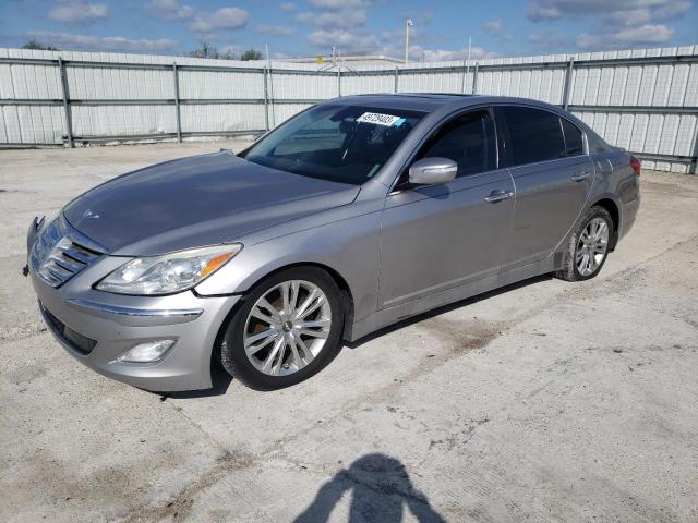 KMHGC4DD2DU236301 - 2013 HYUNDAI GENESIS 3.8L SILVER photo 1