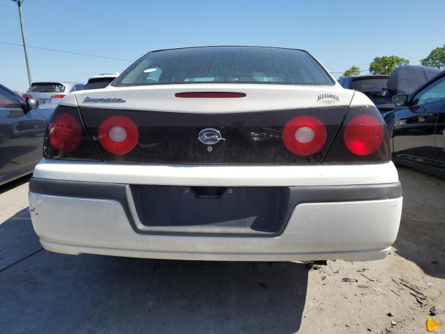 2G1WF52E659301425 - 2005 CHEVROLET IMPALA WHITE photo 6