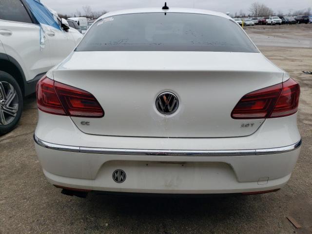 WVWRN7AN8DE520323 - 2013 VOLKSWAGEN CC LUXURY WHITE photo 6