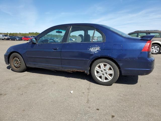 2HGES26733H500770 - 2004 HONDA CIVIC EX BLUE photo 2