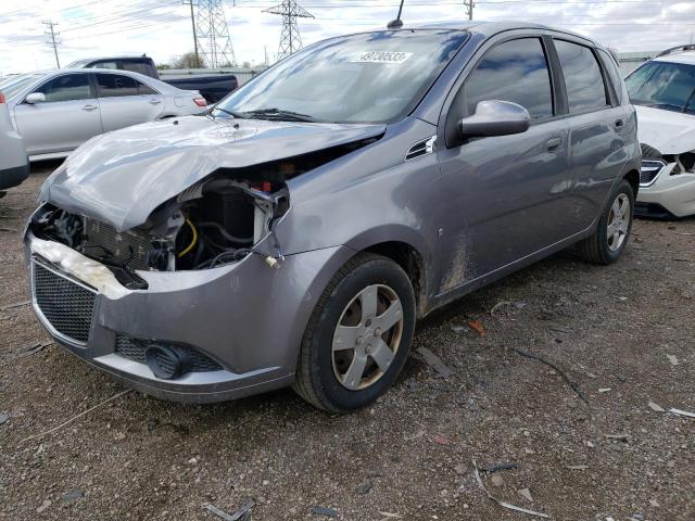 KL1TD66EX9B338490 - 2009 CHEVROLET AVEO LS GRAY photo 1