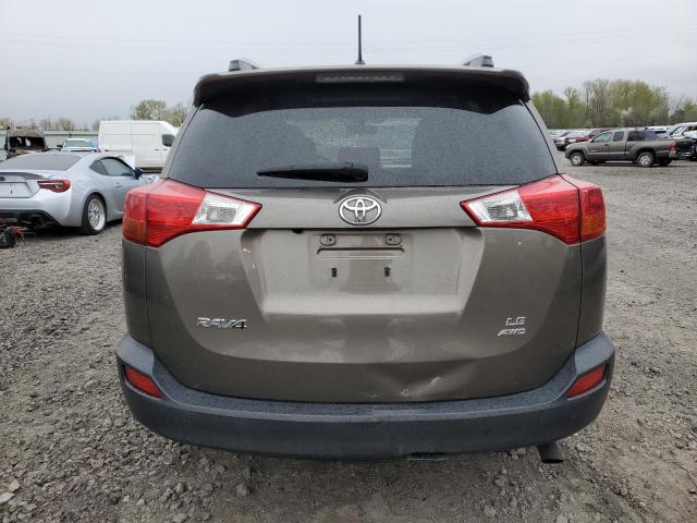 JTMBFREV4FD164952 - 2015 TOYOTA RAV4 LE BROWN photo 6