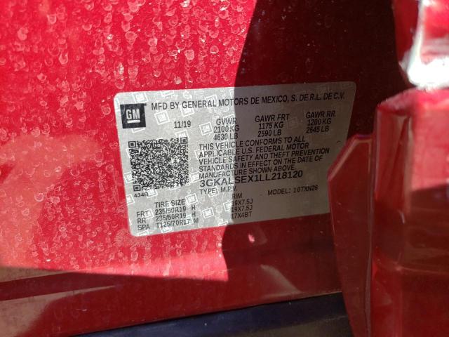 3GKALSEX1LL218120 - 2020 GMC TERRAIN DENALI RED photo 13