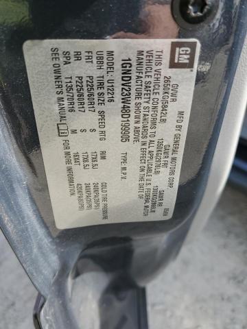 1GNDV23W48D199905 - 2008 CHEVROLET UPLANDER LS 蓝色 照片 14