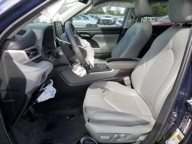 5TDGZRBH3MS132054 - 2021 TOYOTA HIGHLANDER XLE BLUE photo 7