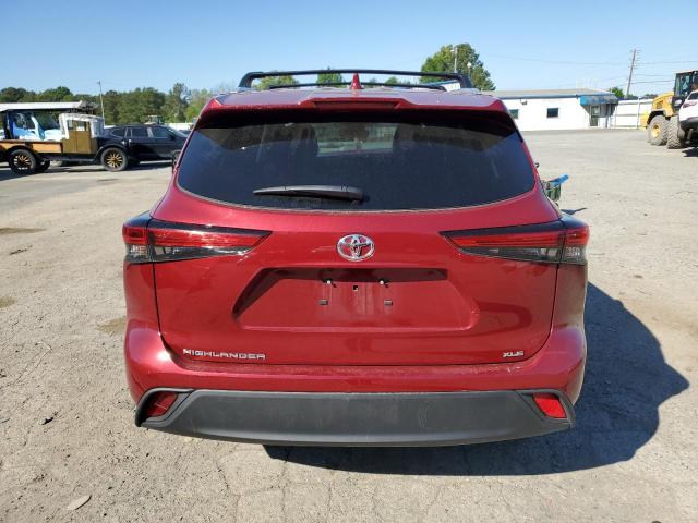 5TDGZRAH6NS124095 - 2022 TOYOTA HIGHLANDER XLE Bordo foto 6