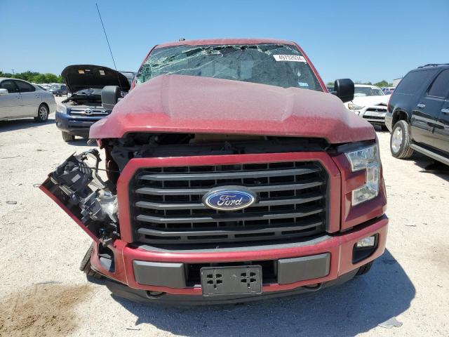1FTEW1EG2GKE44902 - 2016 FORD F150 SUPERCREW RED photo 5
