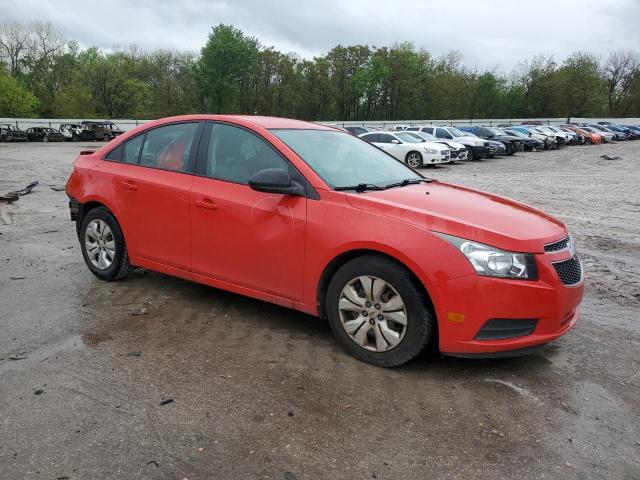 1G1PA5SHXE7414972 - 2014 CHEVROLET CRUZE LS RED photo 4