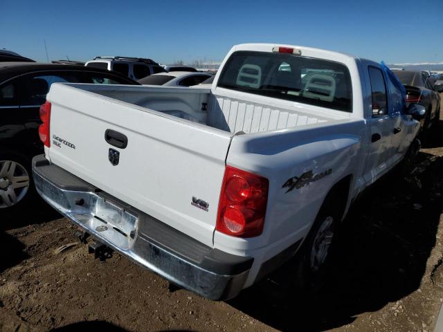 1D7HW48N95S298025 - 2005 DODGE DAKOTA QUAD SLT WHITE photo 3