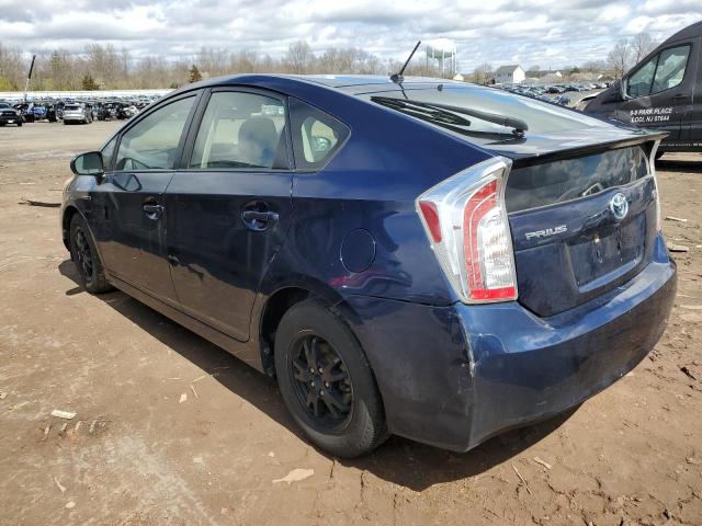 JTDKN3DU1D1644826 - 2013 TOYOTA PRIUS BLUE photo 2