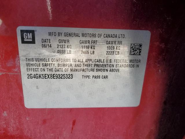 2G4GK5EX8E9325323 - 2014 BUICK REGAL 红色 照片 12