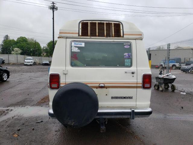 2B7HB23T6FK259078 - 1985 DODGE RAM VAN B250 WHITE photo 6