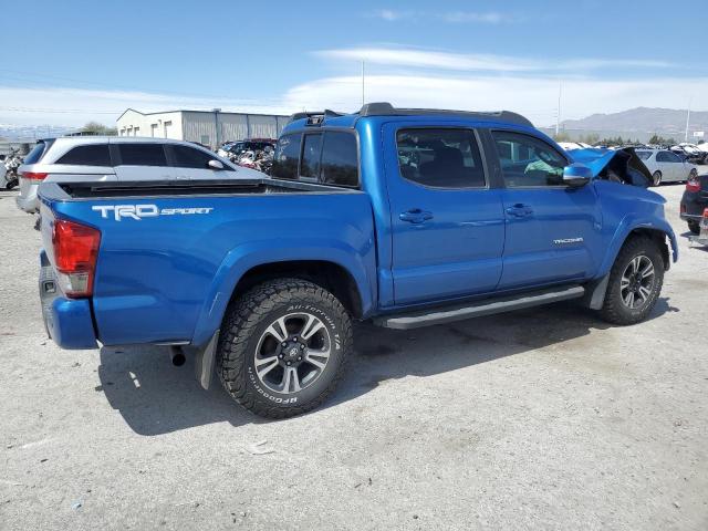 3TMAZ5CN3GM005165 - 2016 TOYOTA TACOMA DOUBLE CAB BLUE photo 3