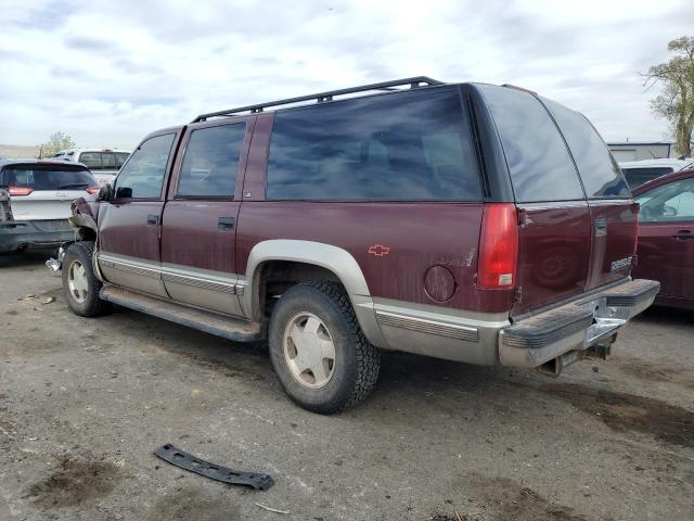 1GNFK16R2WJ354161 - 1998 CHEVROLET SUBURBAN K1500 BURGUNDY photo 2